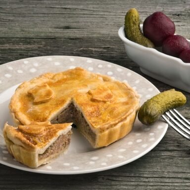 pastel picnic cerdo y queso