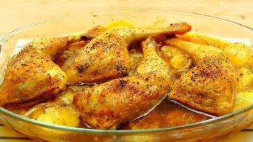 pollo asado con papas receta