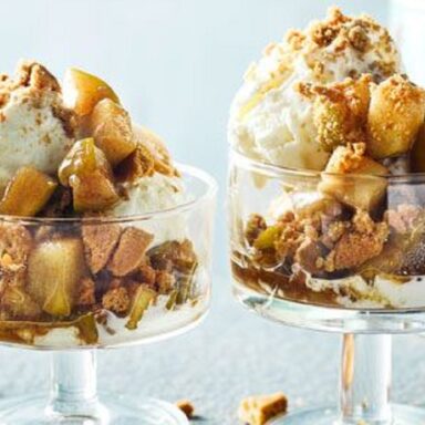 Helado de crumble de manzana: ingredientes y preparación