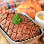 pastel de carne y cerveza
