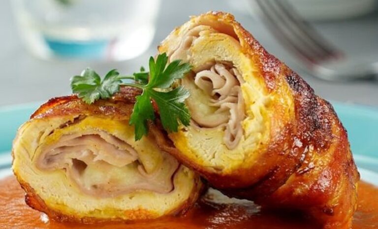 rollo de pollo al horno