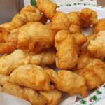 zeppole hecho de masa elevada