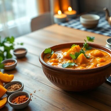 curry de calabaza con leche de coco para una cena familiar acogedora 1760456807