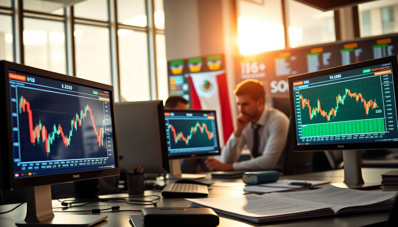 El peso mexicano alcanza su nivel más fuerte frente al dólar en seis meses