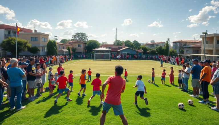 La comunidad de Santa Inés celebra la inauguración de un nuevo espacio deportivo