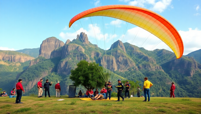Accidente de parapente en el cañón del Chicamocha