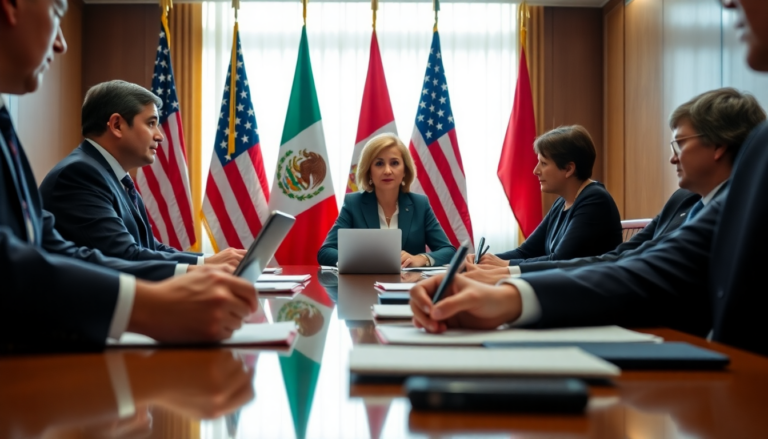 Claudia Sheinbaum discute la relazione commerciale con gli Stati Uniti