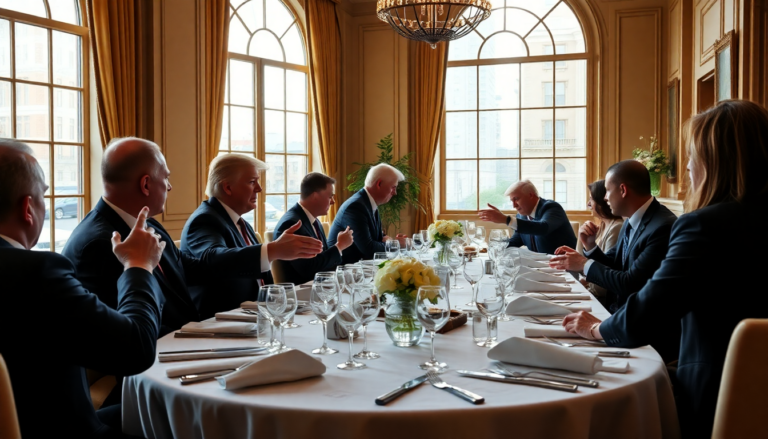 Donald Trump y su cena de gala con inversores criptográficos