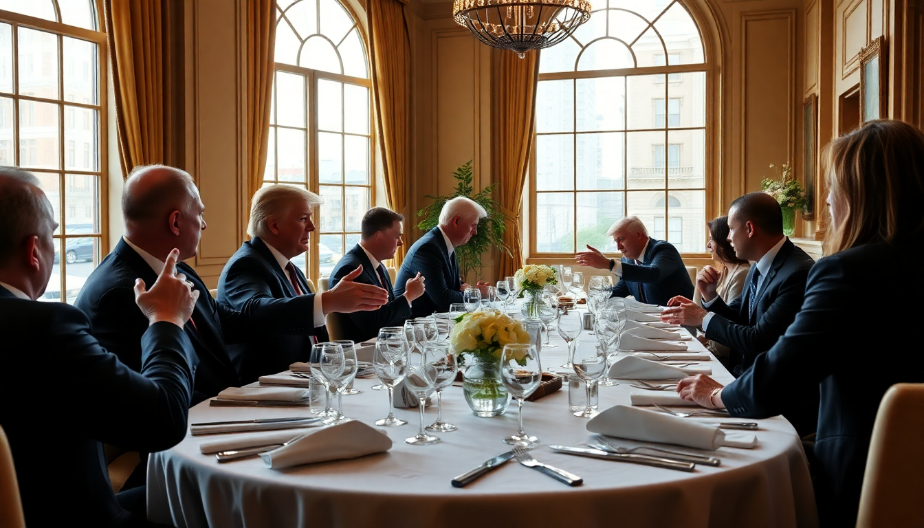 Donald Trump y su cena de gala con inversores criptográficos