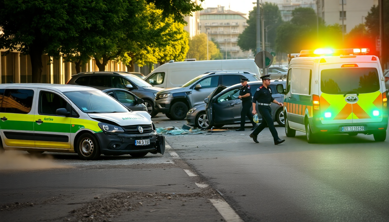 Fuerte choque múltiple en Almagro: detalles del accidente