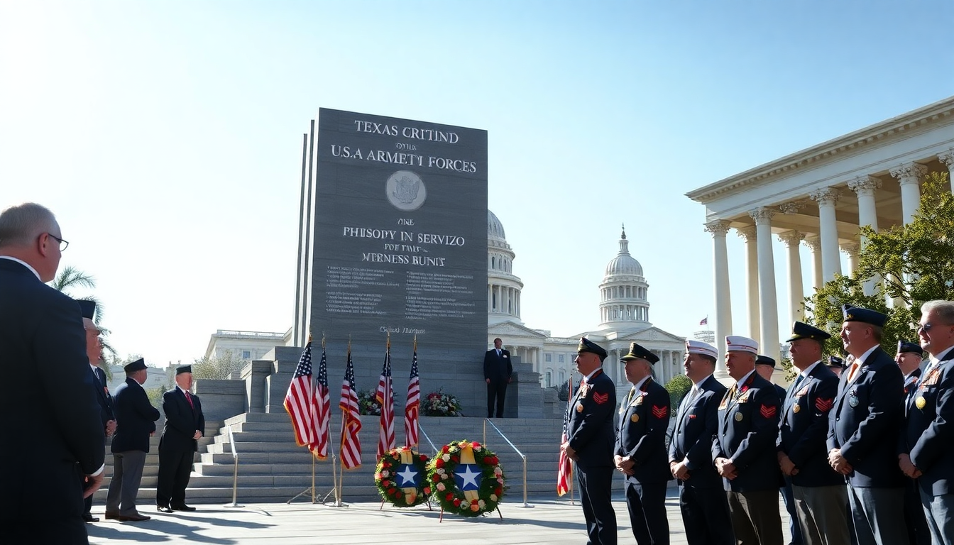 Greg Abbott conmemora a los caídos en el servicio militar