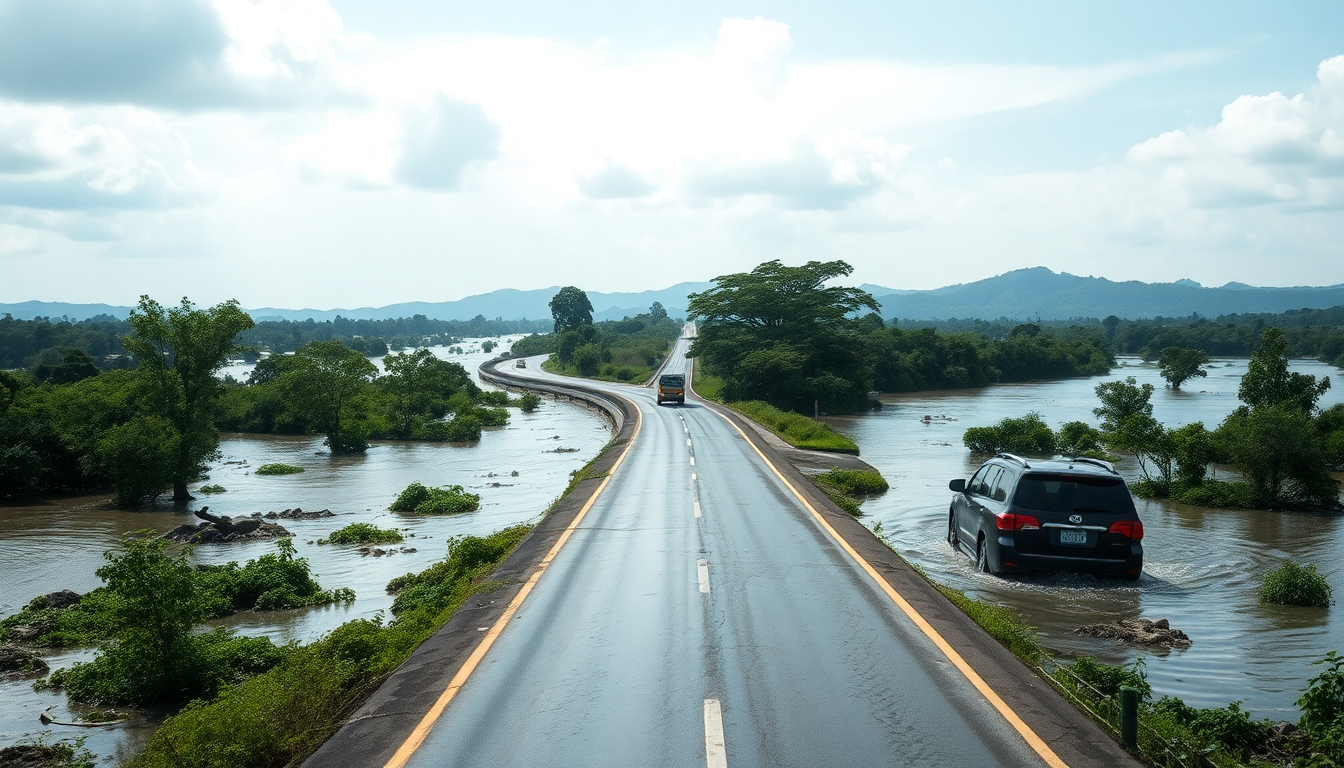 Inundaciones severas afectan la vía Panamericana
