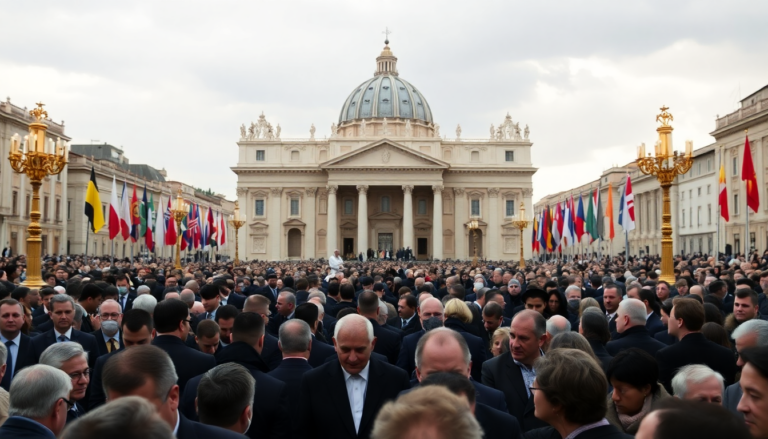 Javier Milei asiste al funeral del Papa Francisco en Roma