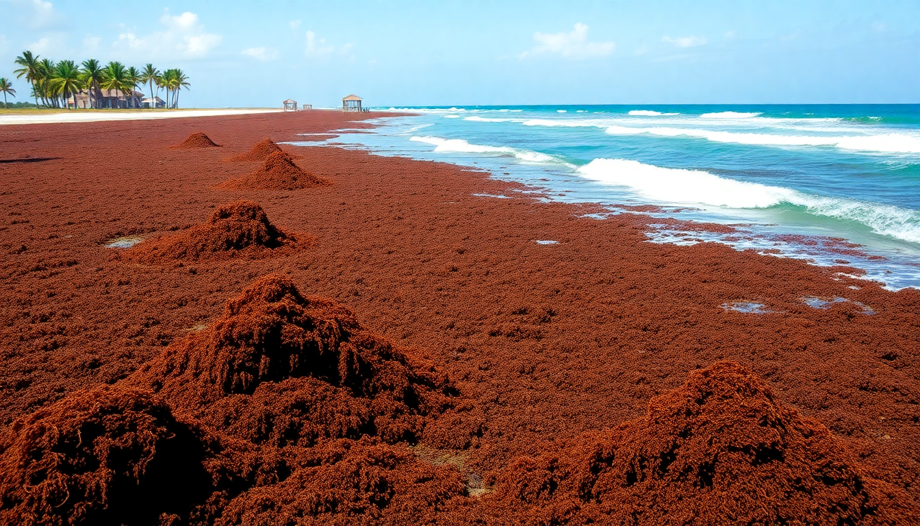 La temporada de sargazo en la Riviera Maya: un desafío creciente