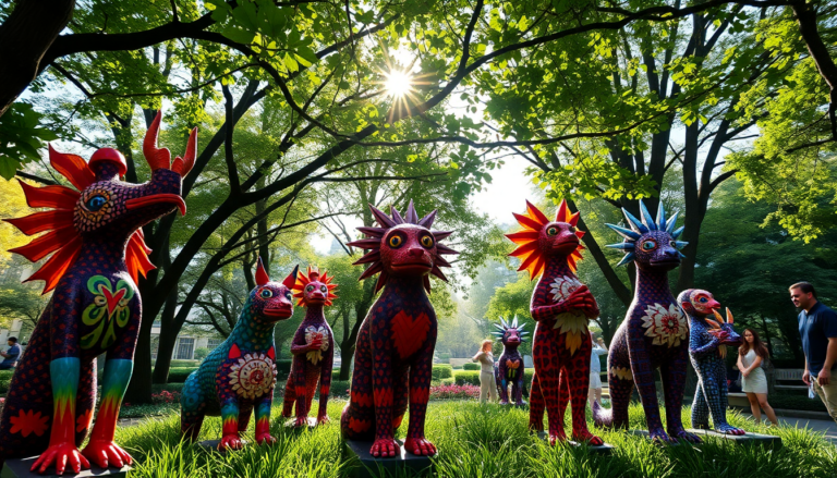 Las impresionantes esculturas de alebrijes llegan a San Francisco