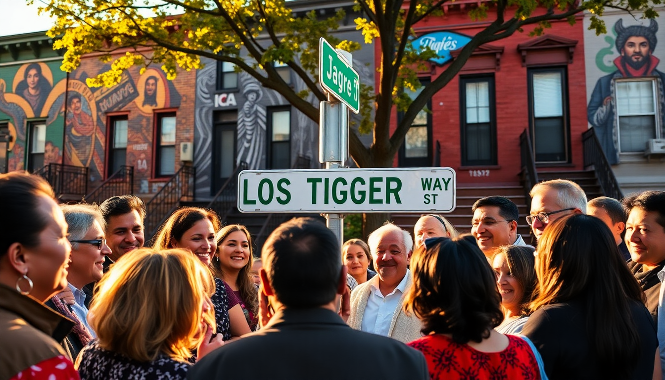 Nueva calle en Brooklyn rinde homenaje a Los Tigres del Norte