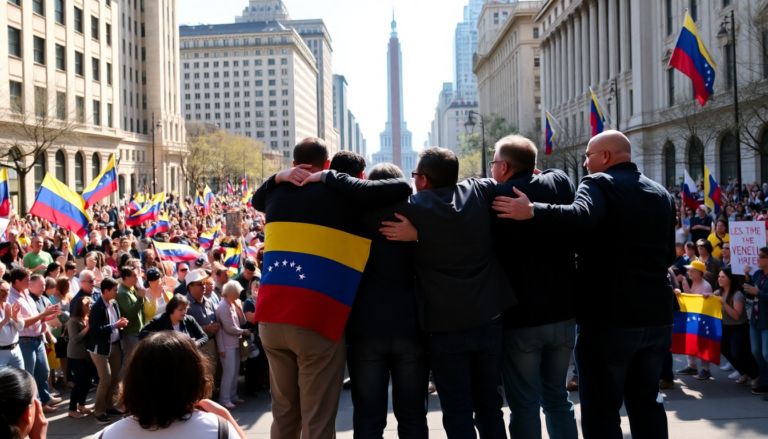 Opositori venezolanos liberados se reencuentran en Washington