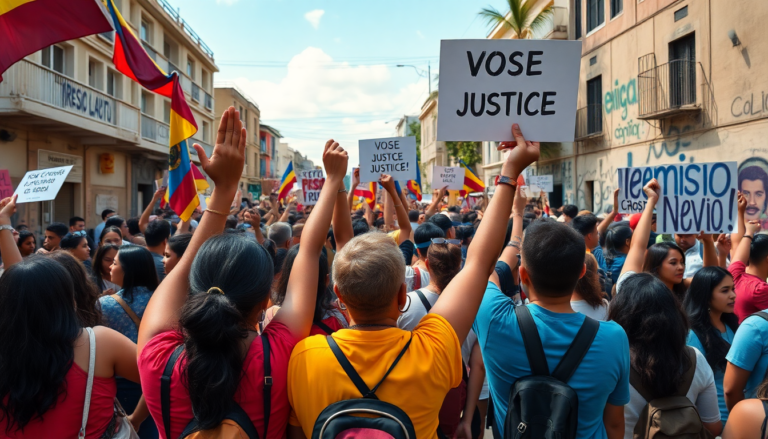 Protestas por el feminicidio de Sirley López en Colombia