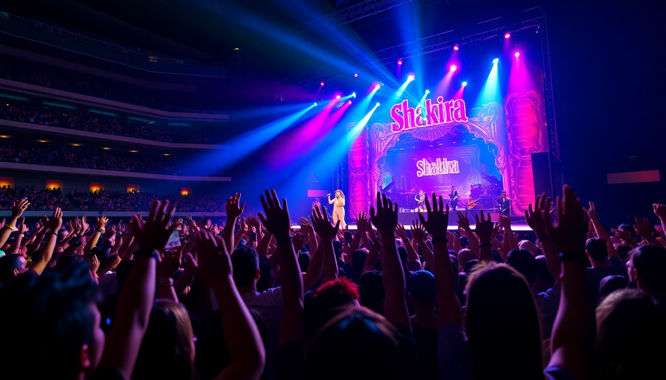 Shakira ilumina Detroit con un espectáculo vibrante