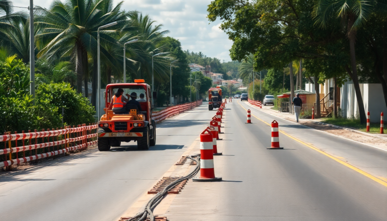 Tulum avanza en importante proyecto de mejora vial