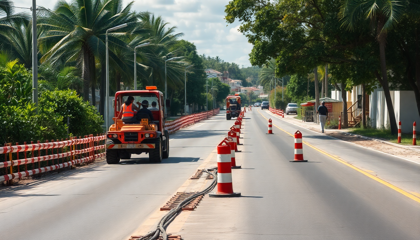 Tulum avanza en importante proyecto de mejora vial