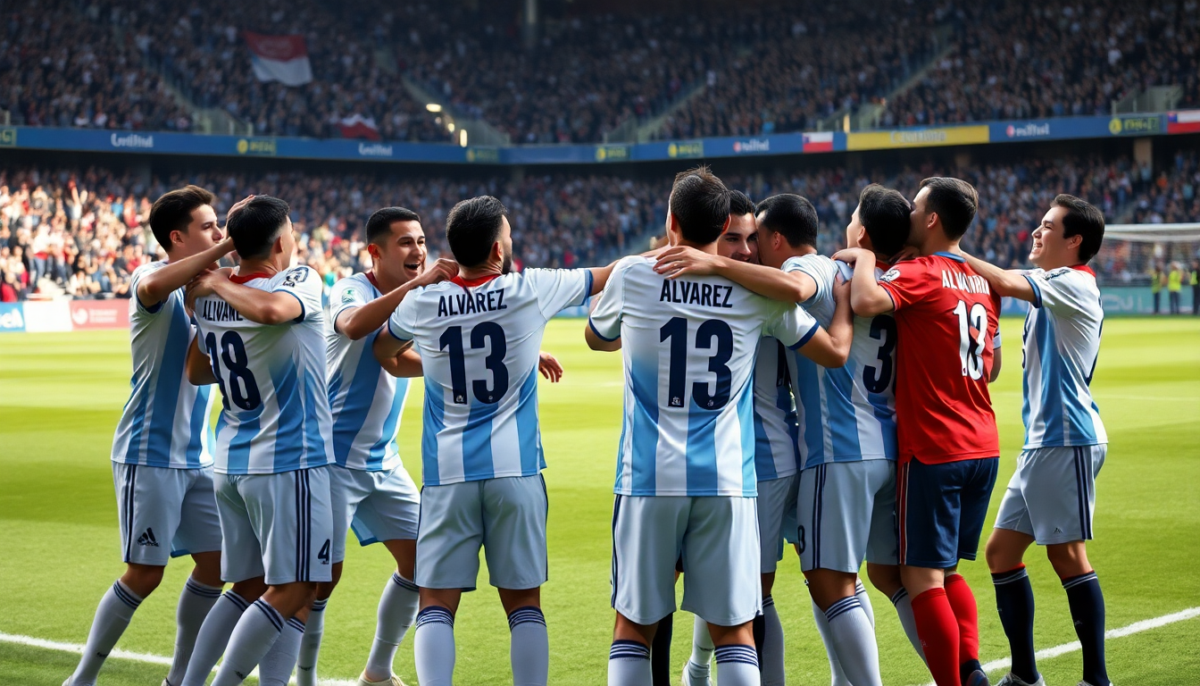 Argentina se impone a Chile con un golazo de Julián Álvarez