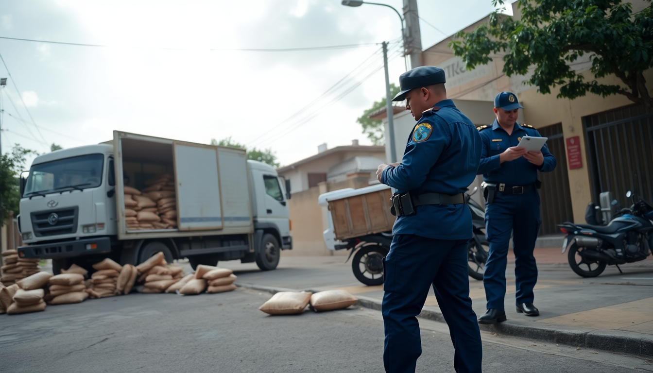Detenidos dos hombres tras el audaz robo de un camión de café en São Paulo