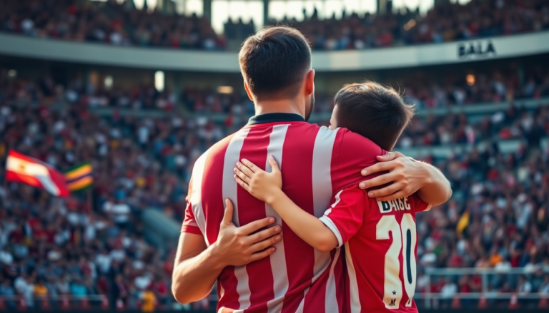 Emotivo reencuentro entre padre e hijo antes del partido Huracán vs. Platense