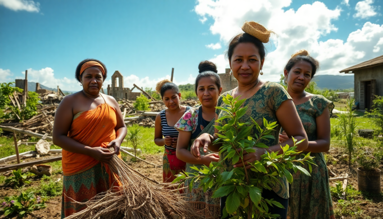 Las mujeres de Vanuatu: líderes en la recuperación tras el terremoto