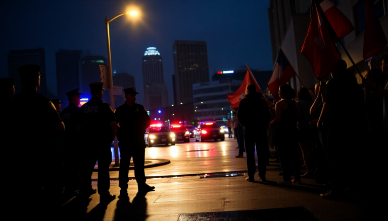 Los Ángeles vive una noche de caos con arrestos masivos durante protestas