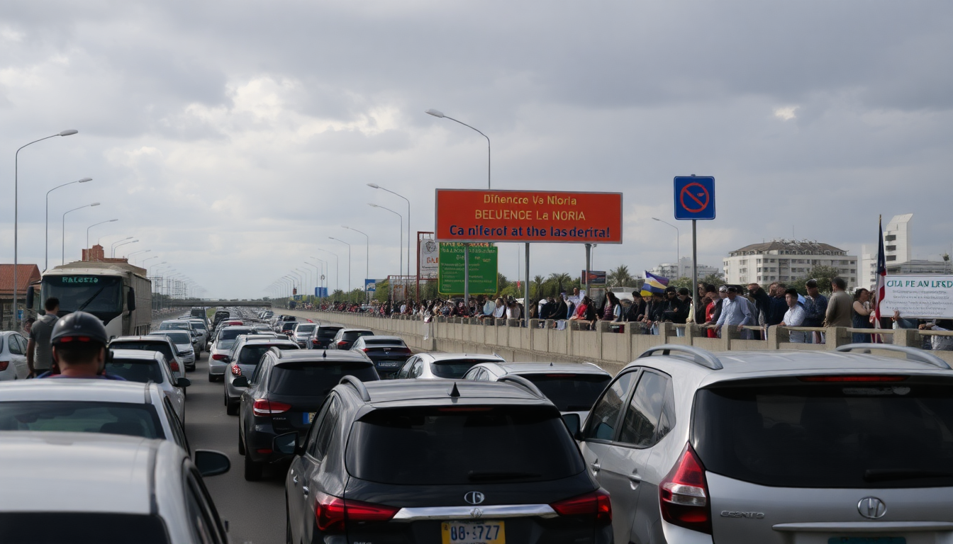 Tensión política por el corte en Puente La Noria