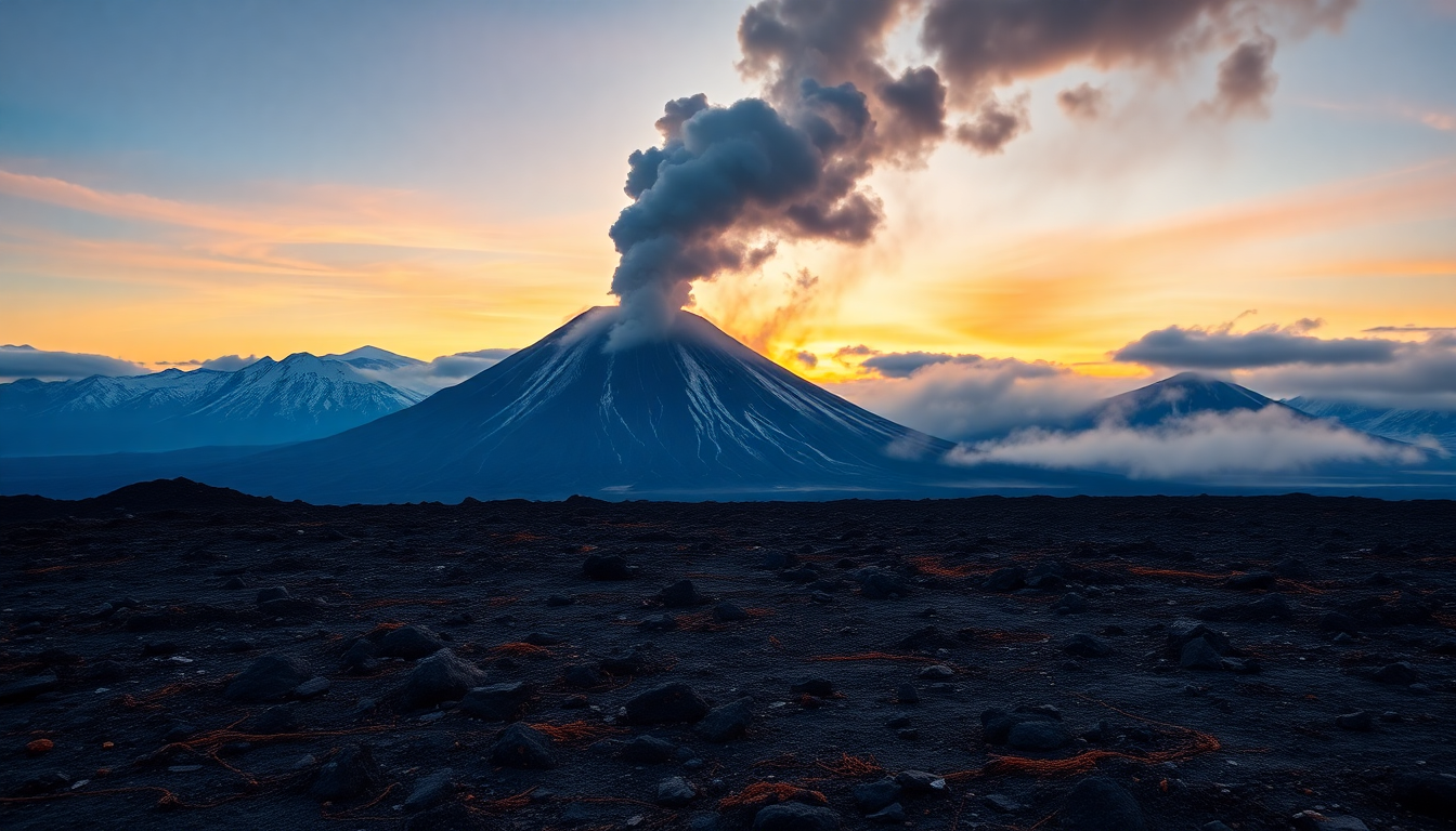 La erupción del volcán Krasheninnikov y su relación con los recientes terremotos en Rusia