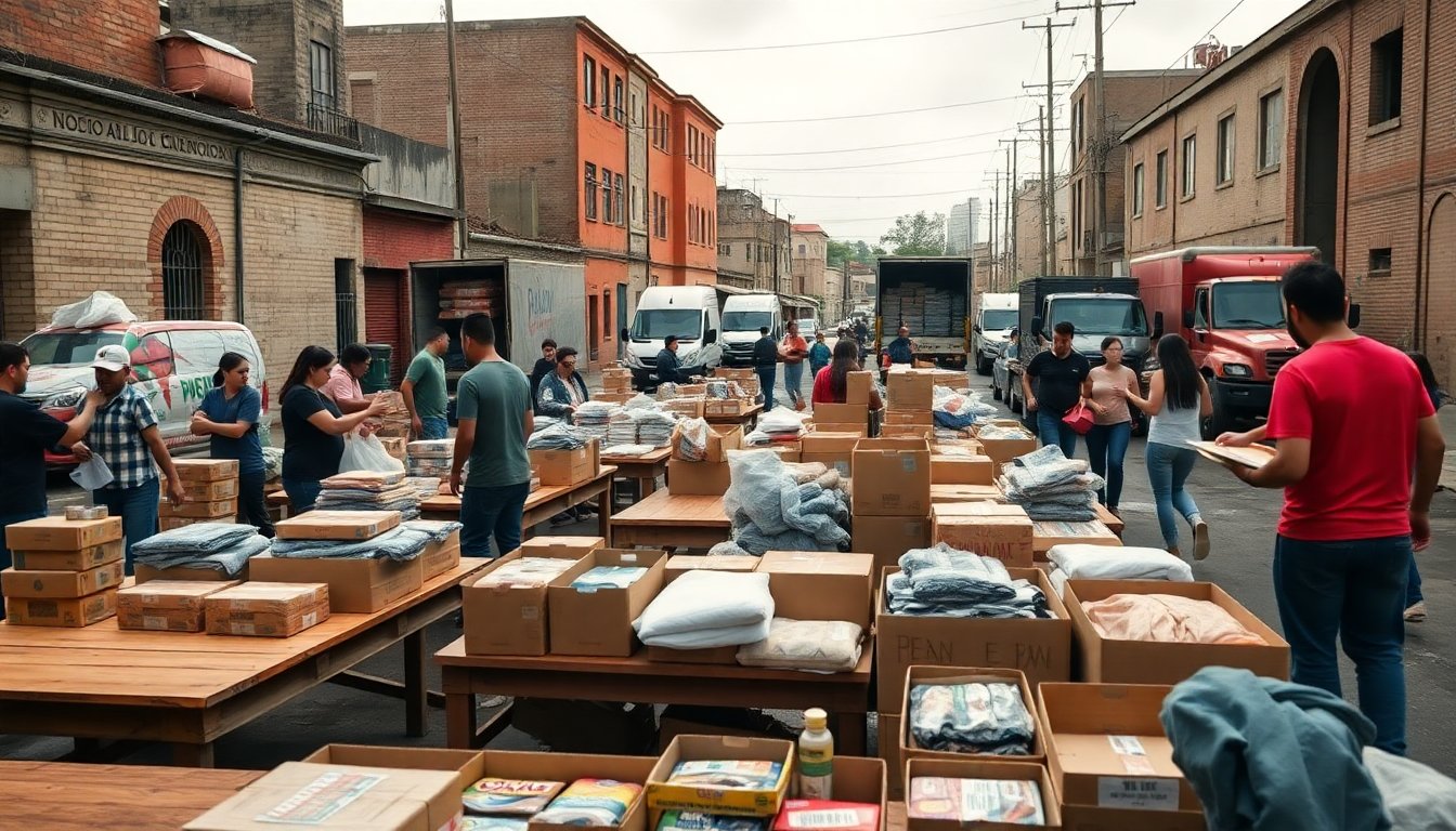 Centros de donación para ayudar a las víctimas de inundaciones en la Ciudad de México