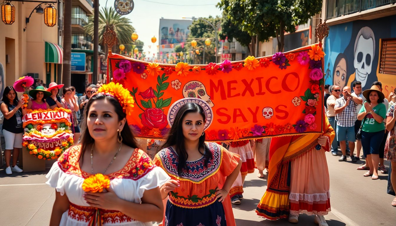 El desfile del Día de los Muertos en Tijuana: Tradiciones festivas y el espíritu comunitario que lo caracteriza
