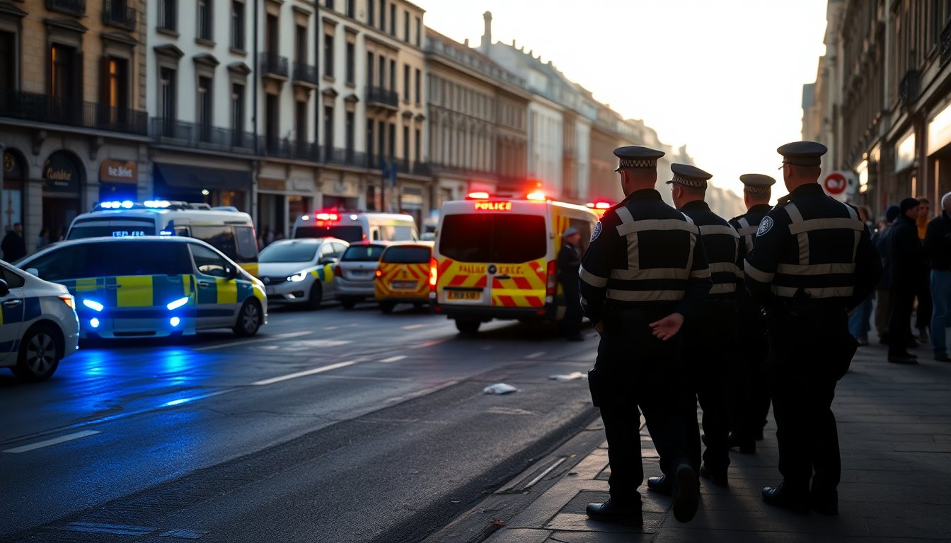 Incidente mortale in centro città provoca chiusure stradali e caos