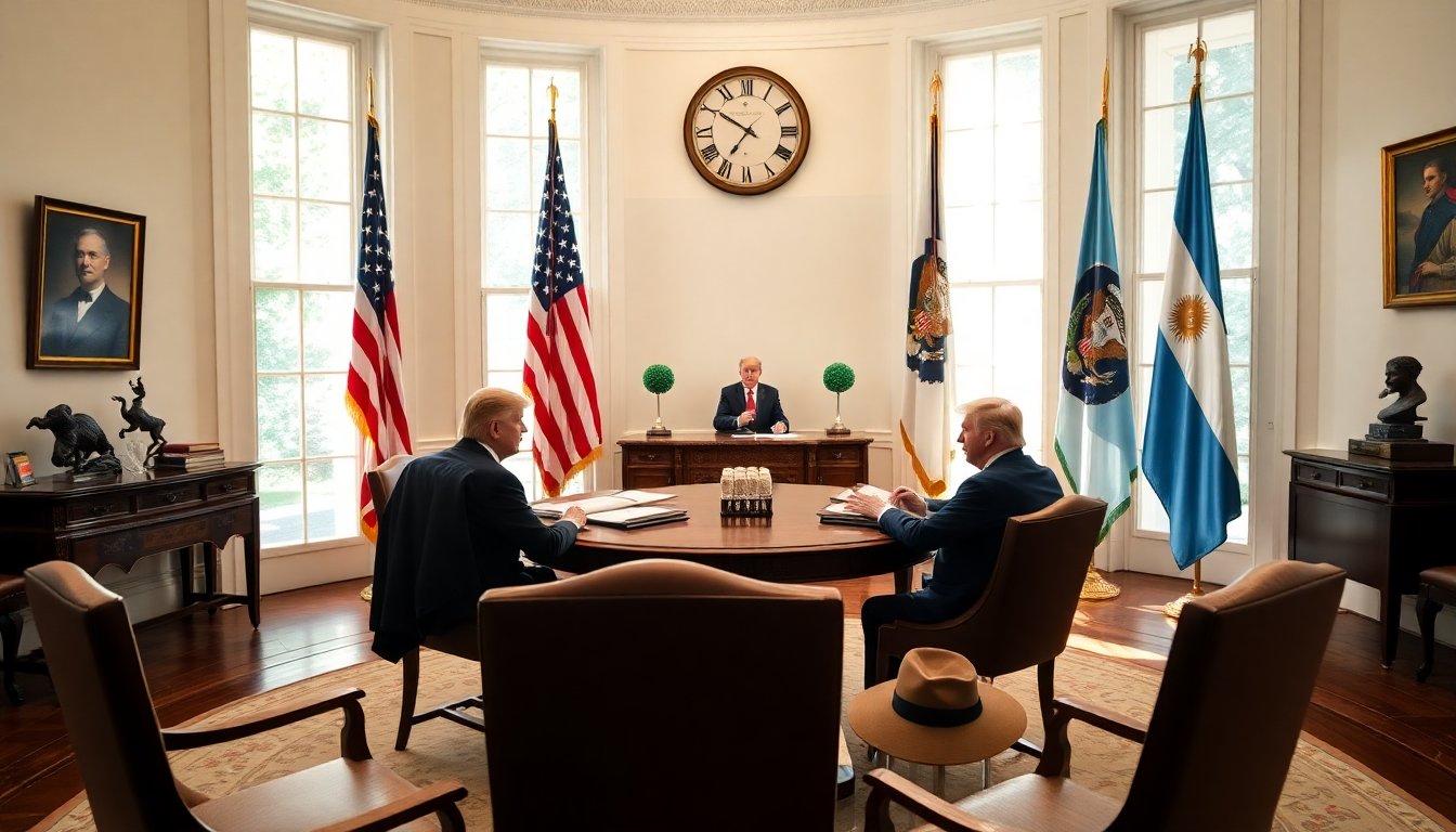 Javier Milei y Donald Trump se reúnen para fortalecer las relaciones entre EE.UU. y Argentina