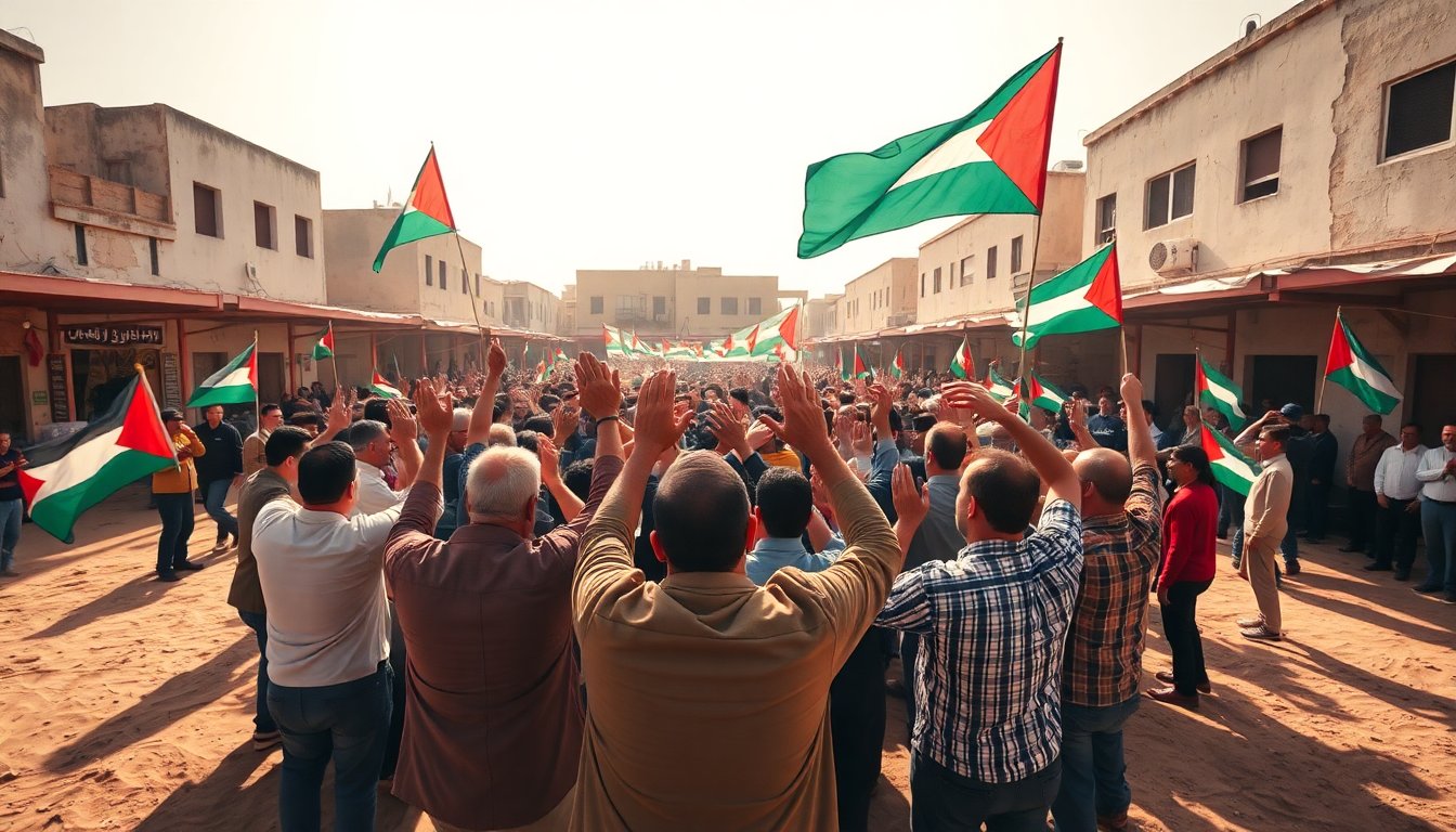 Khan Younis celebra la alegría tras el acuerdo de paz entre Israel y Hamas
