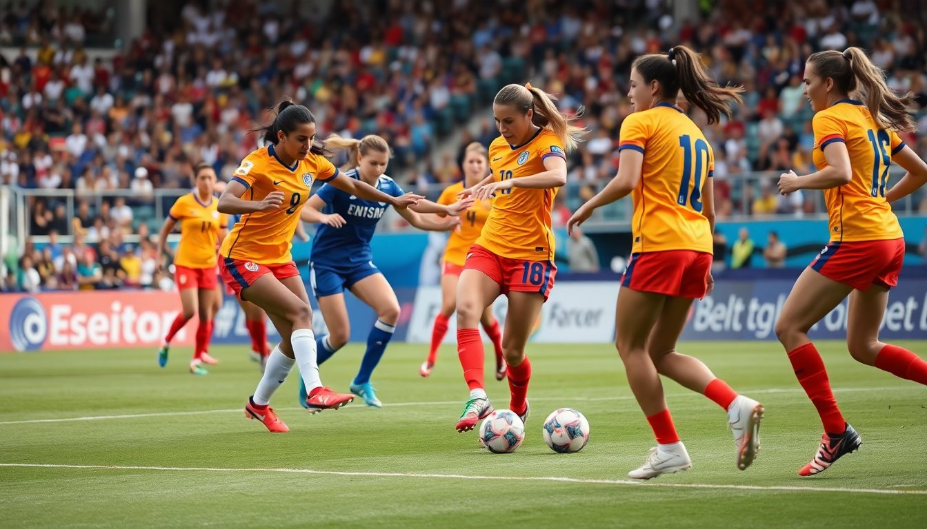 Las selecciones femeninas de fútbol luchan por la victoria en sus campeonatos internacionales