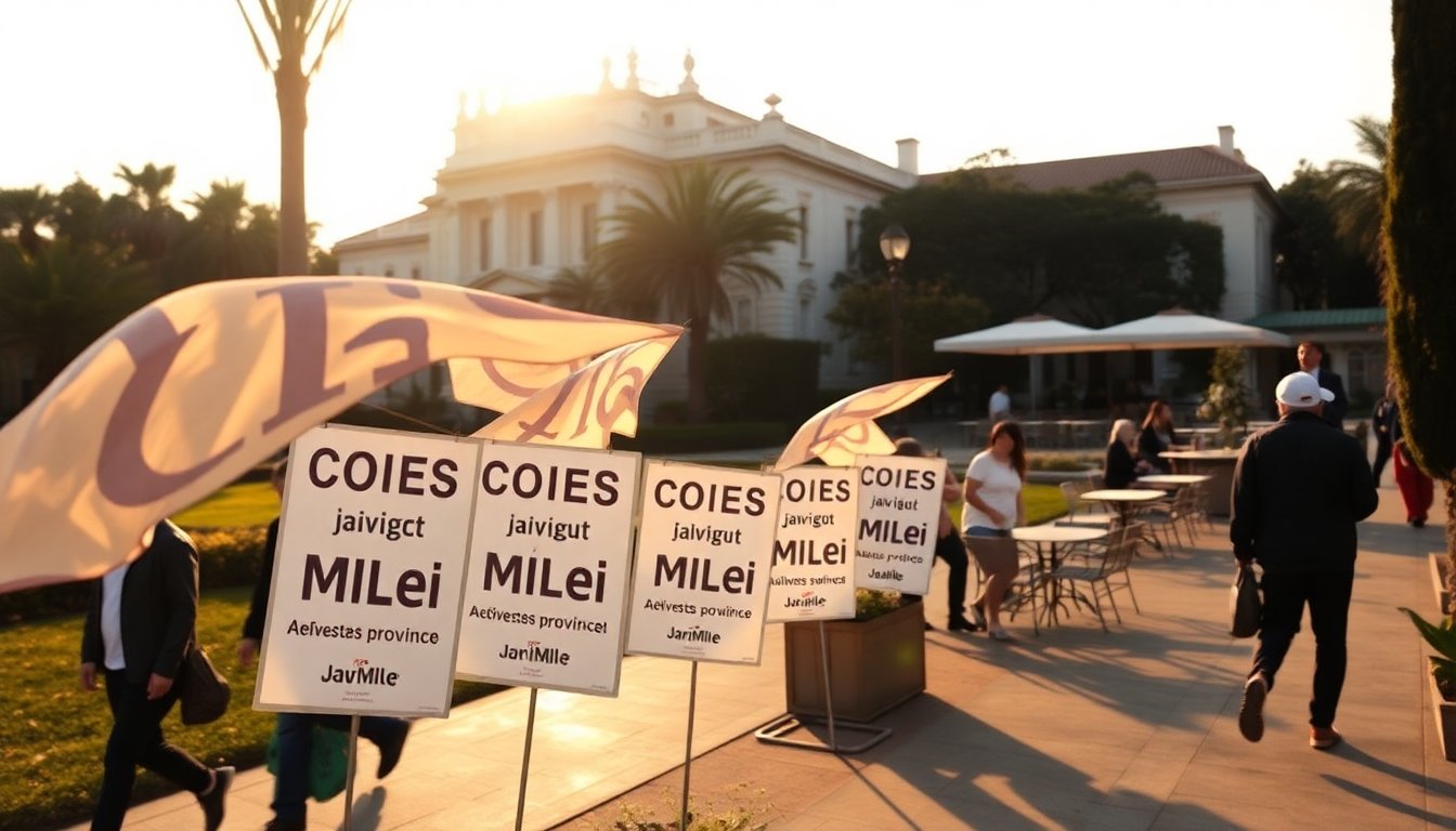 Milei redirige sus esfuerzos de campaña hacia Córdoba y Rosario