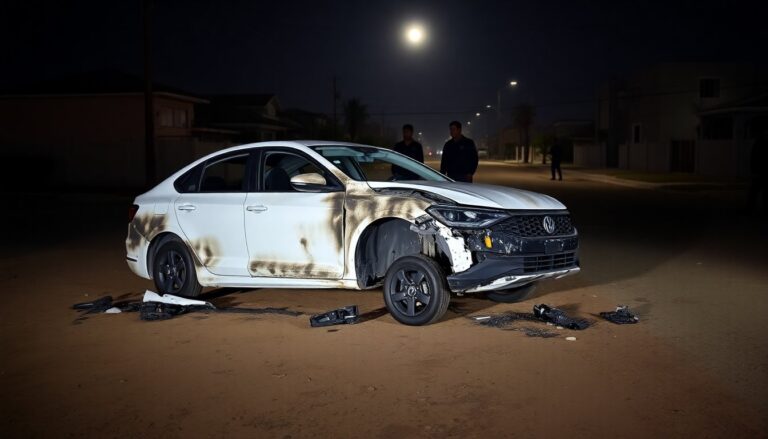 Detenidos tras desmantelar vehículo involucrado en accidente en Mexicali