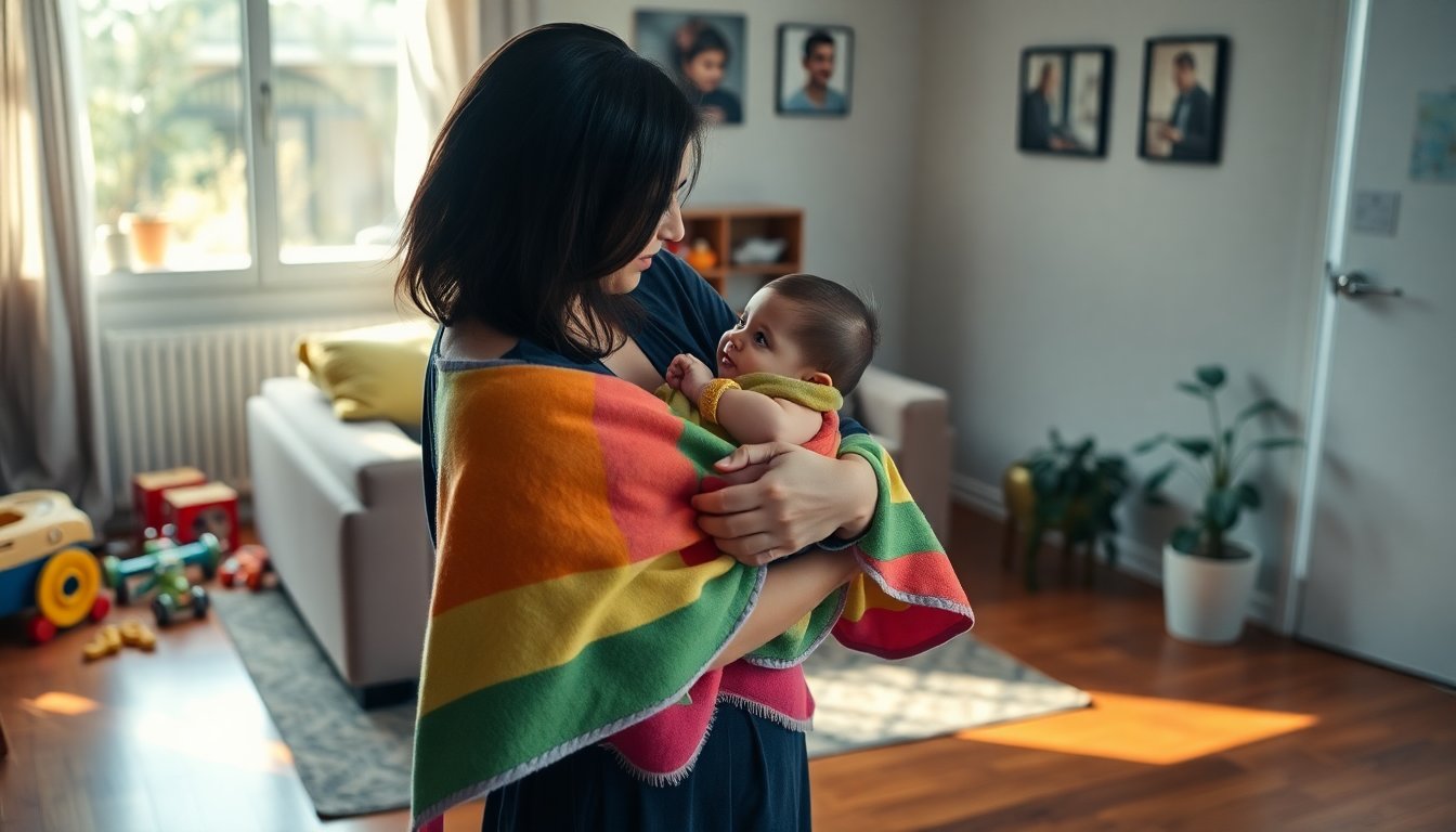 El emotivo viaje de una madre hacia la maternidad con su hija arcoíris