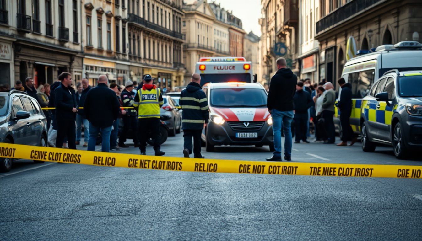 Incidente mortale in centro città lascia feriti e panico tra i cittadini