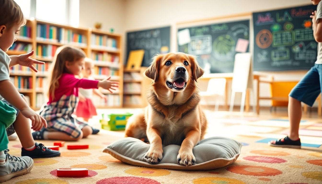 La emotiva historia de una perra y su visita inolvidable a una escuela