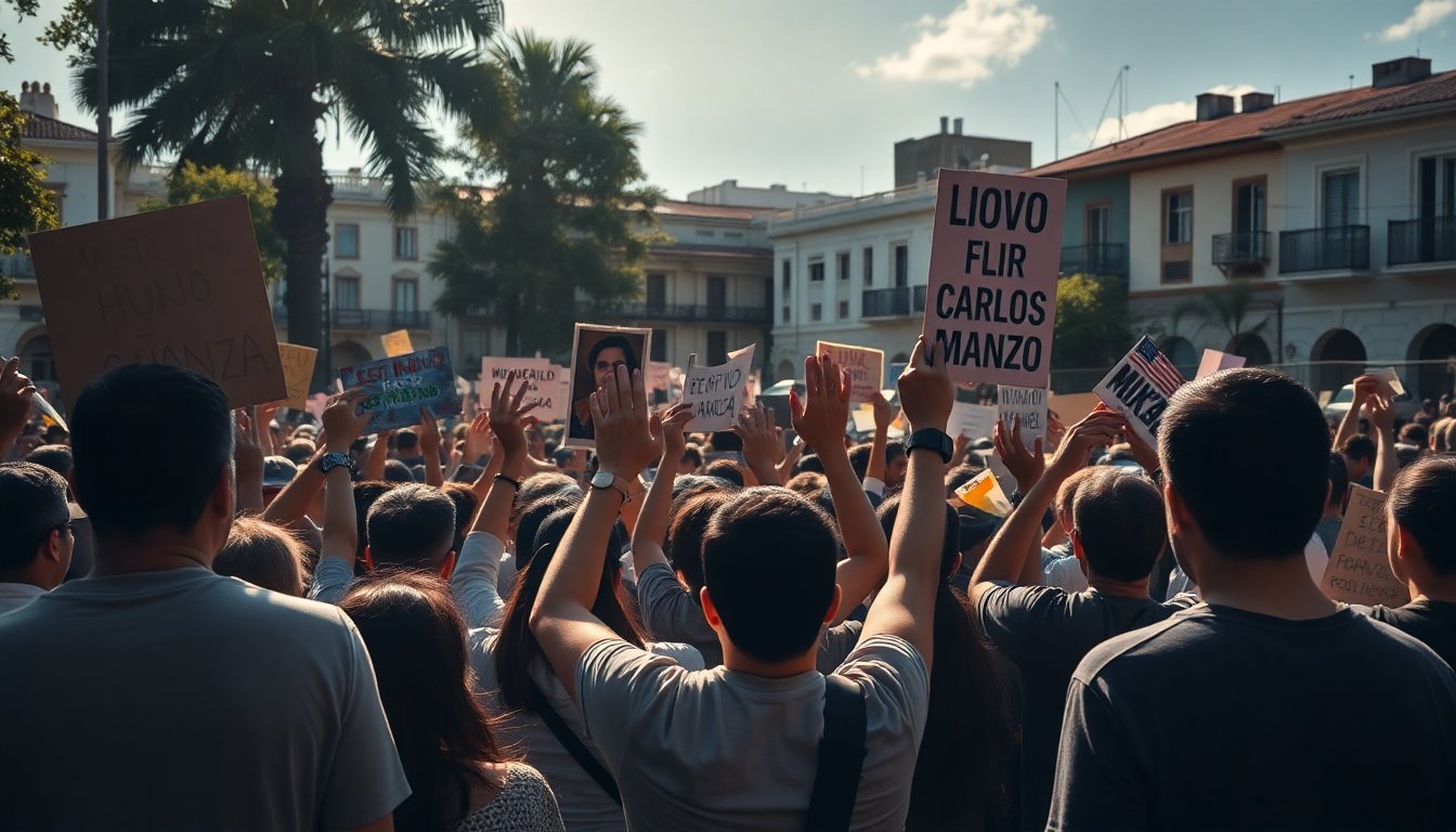 Protestas en Uruapan por el asesinato del alcalde Carlos Manzo: La indignación ciudadana crece