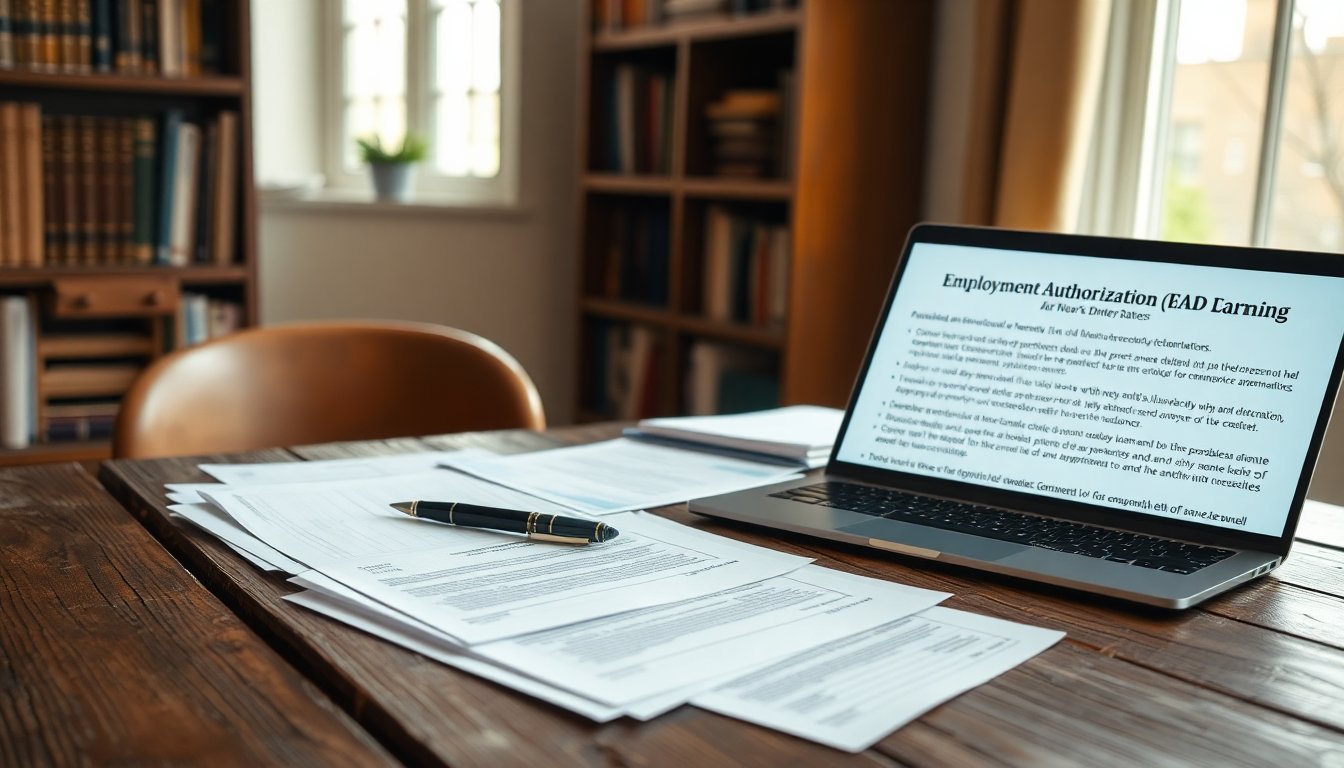 Requisitos de documentos para la autorización laboral en Estados Unidos