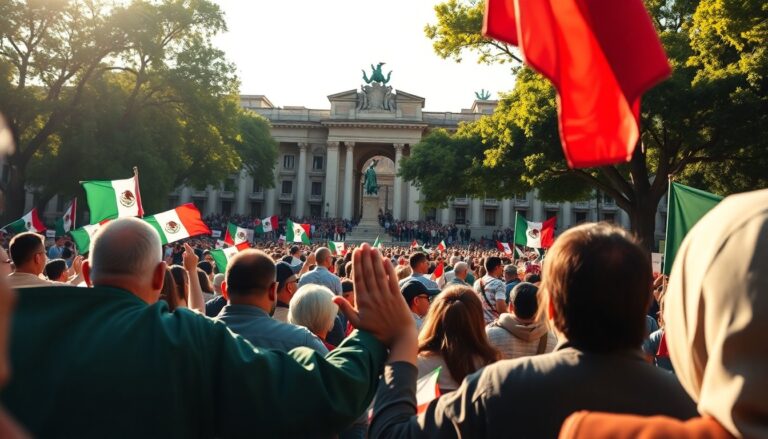 Sheinbaum condena la violencia y respalda la Cuarta Transformación en su discurso
