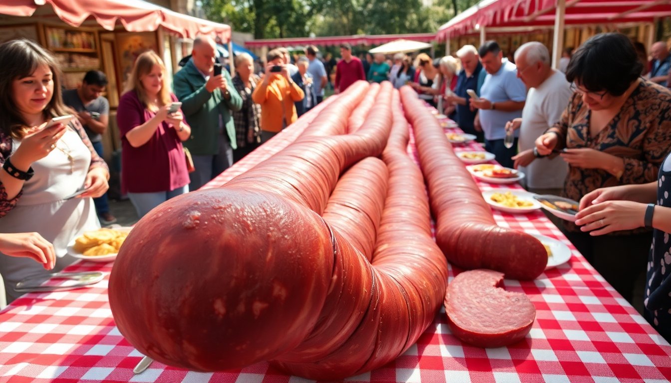Tandil Reconquista el Récord Mundial del Salame Más Largo