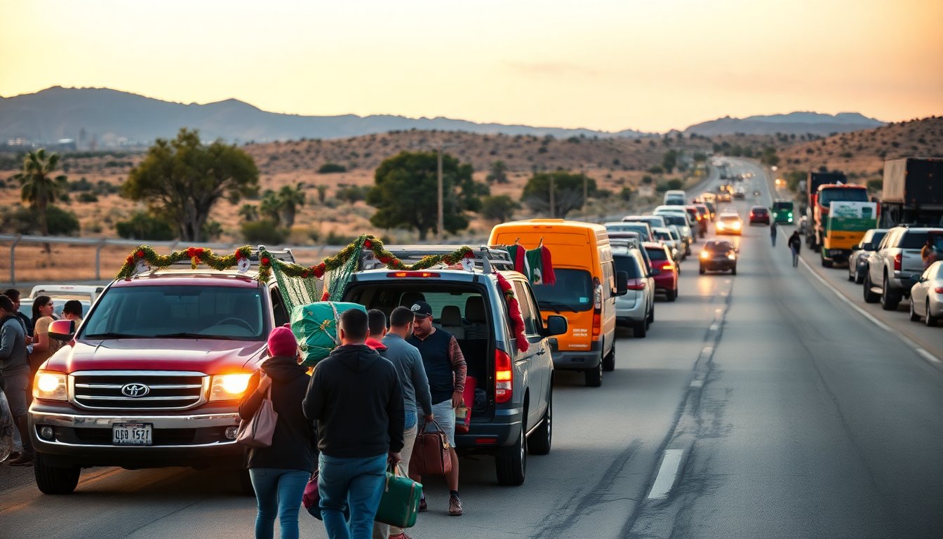 Miles de migrantes mexicanos vuelven a casa para celebrar las festividades
