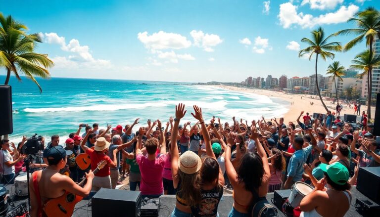 Protesta artística en Copacabana contra la ley de dosimetría