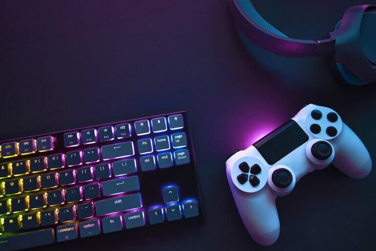 colorful gaming accessories